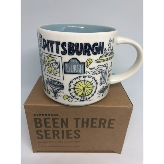 Starbucks Been There Pennsylvania Pittsburg Ceramic Coffee Mug New with Box