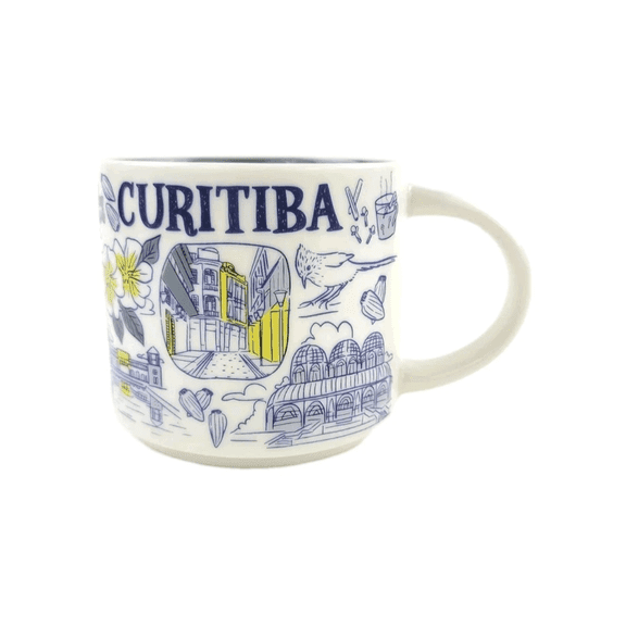 Starbucks Been There Series City of Curitiba, Brazil 14oz Ceramic Coffee Mug