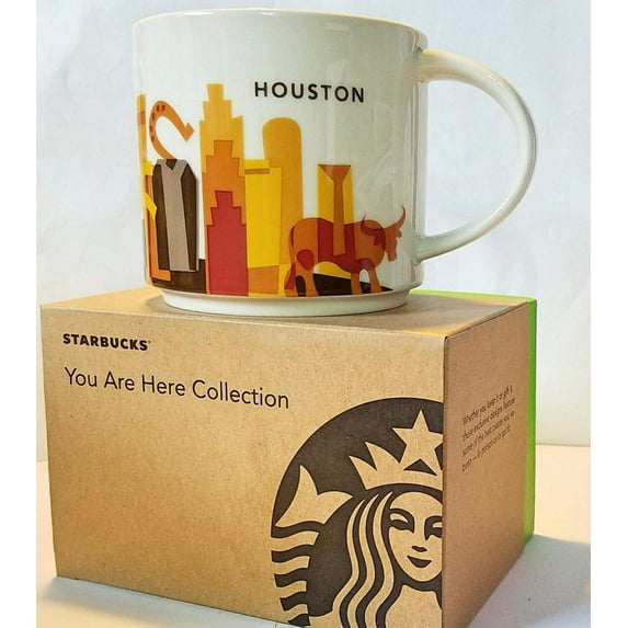 Starbucks Been There Series Collection Houston Texas Coffee Mug New With Box
