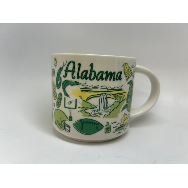 Starbucks Alabama Been There Series Ceramic Mug 14oz 2023 Updated Design Dishwasher Safe