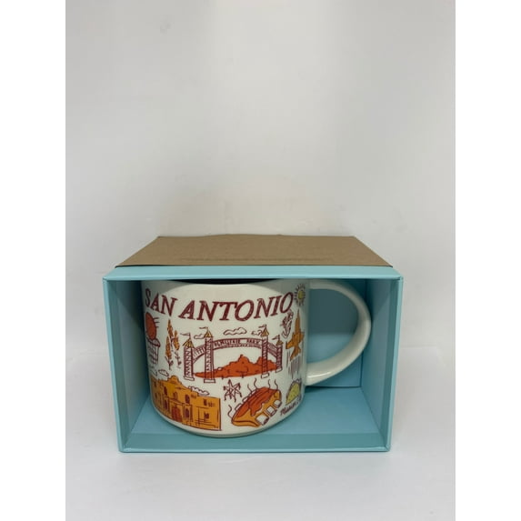 Starbucks Been There Series Collection San Antonio Texas Coffee Mug New With Box