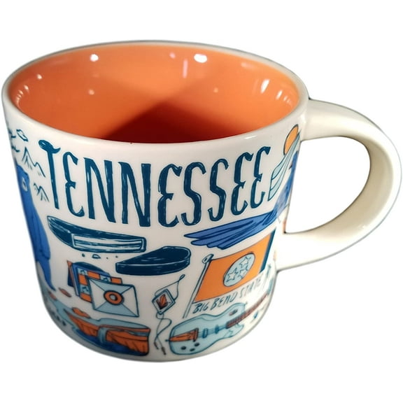 Starbucks TENNESSEE Been There Series Across The Globe Ceramic Mug 14oz