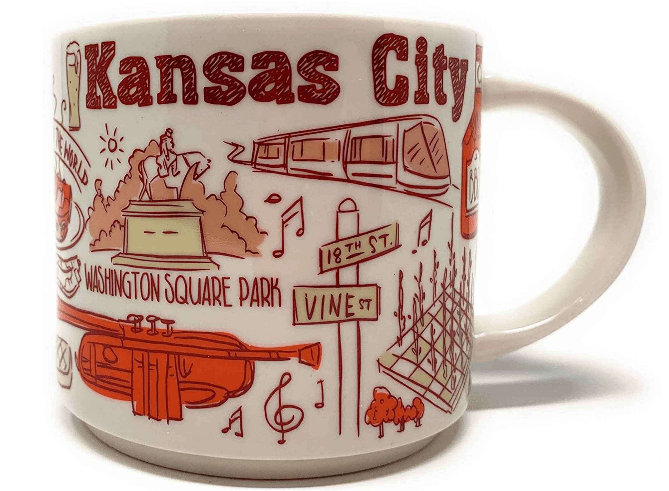 Starbucks Been There Series Kansas City Ceramic Coffee Mug New with Box