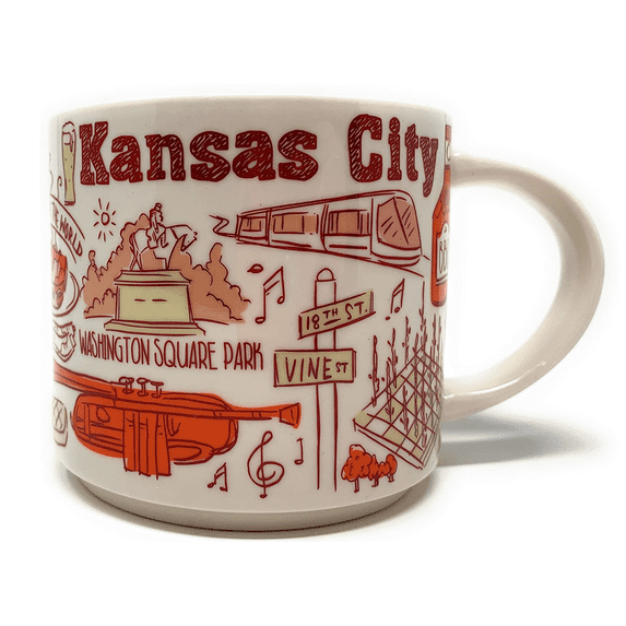 Starbucks Been There Series Kansas City Ceramic Coffee Mug New with Box
