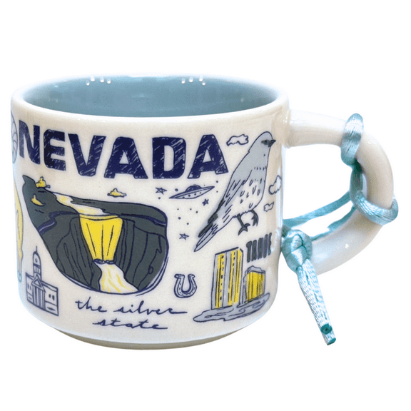 Starbucks Been There Series Nevada Ceramic Demitasse Ornament, 2 Oz