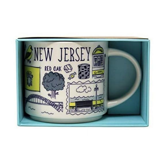 Starbucks Been There Series New Jersey Ceramic Mug, 14 Oz