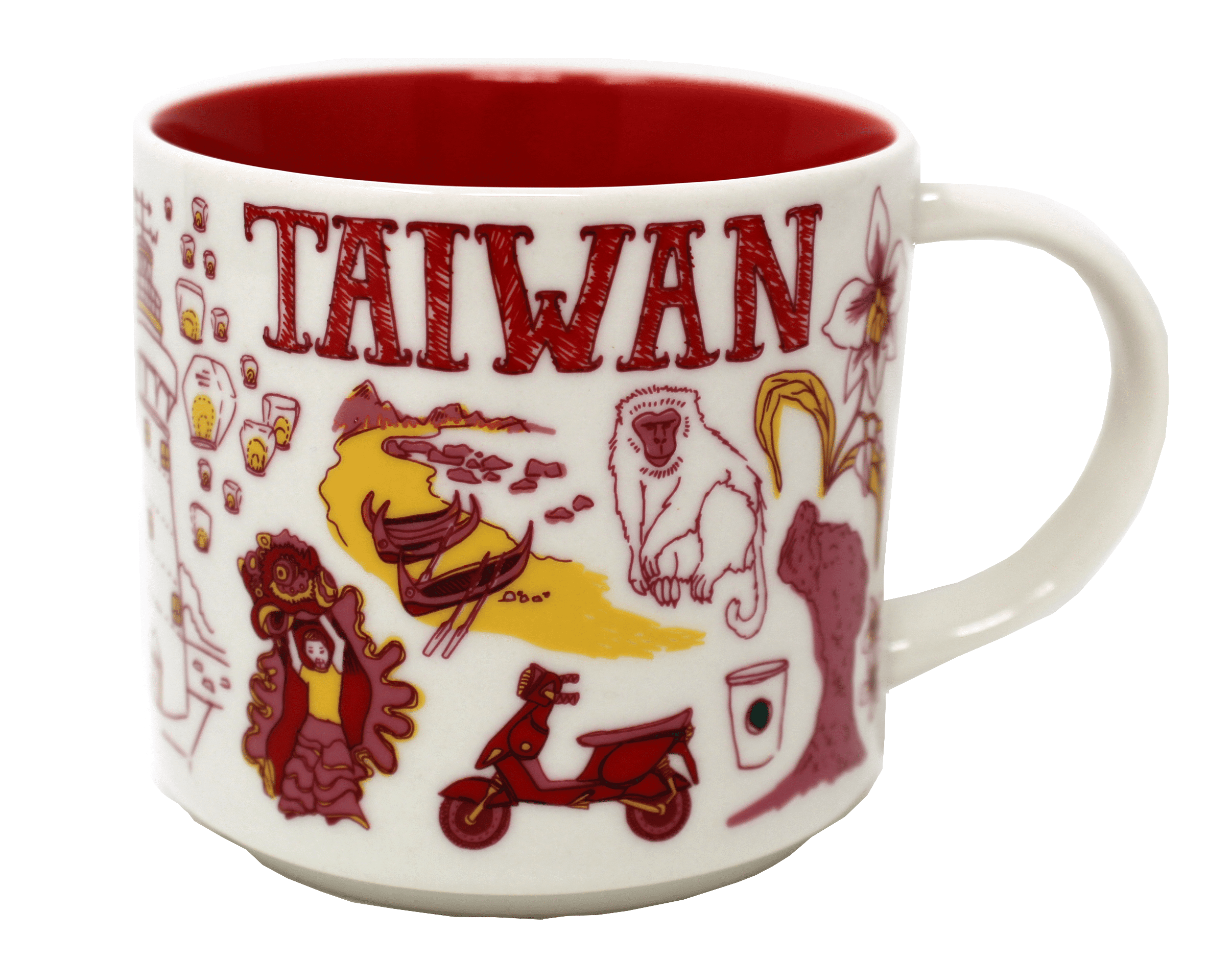 Starbucks Been There Series Taiwan Ceramic Mug, 14 Oz