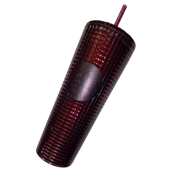 Starbucks Berry Plum Grid Disco Christmas Holiday 2020 Cold Cup Tumbler
