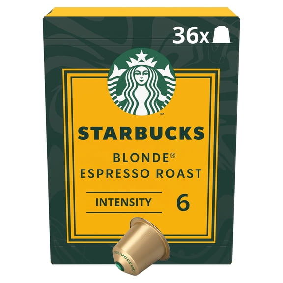 Starbucks Blonde Espresso Roast Coffee Pods x36 188g, Imported from Britain