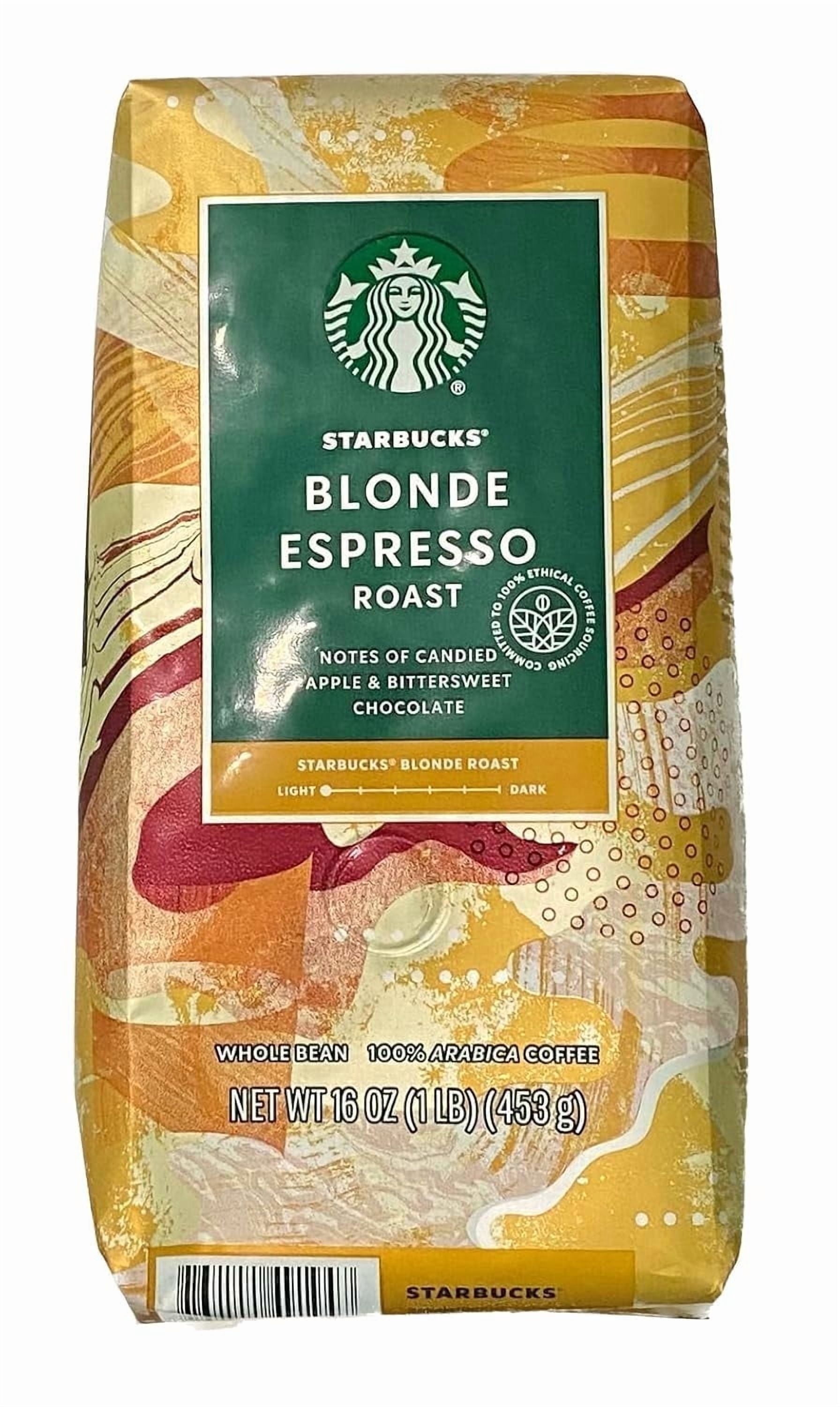 Starbucks Blonde Espresso Roast, Whole Bean, 1LB