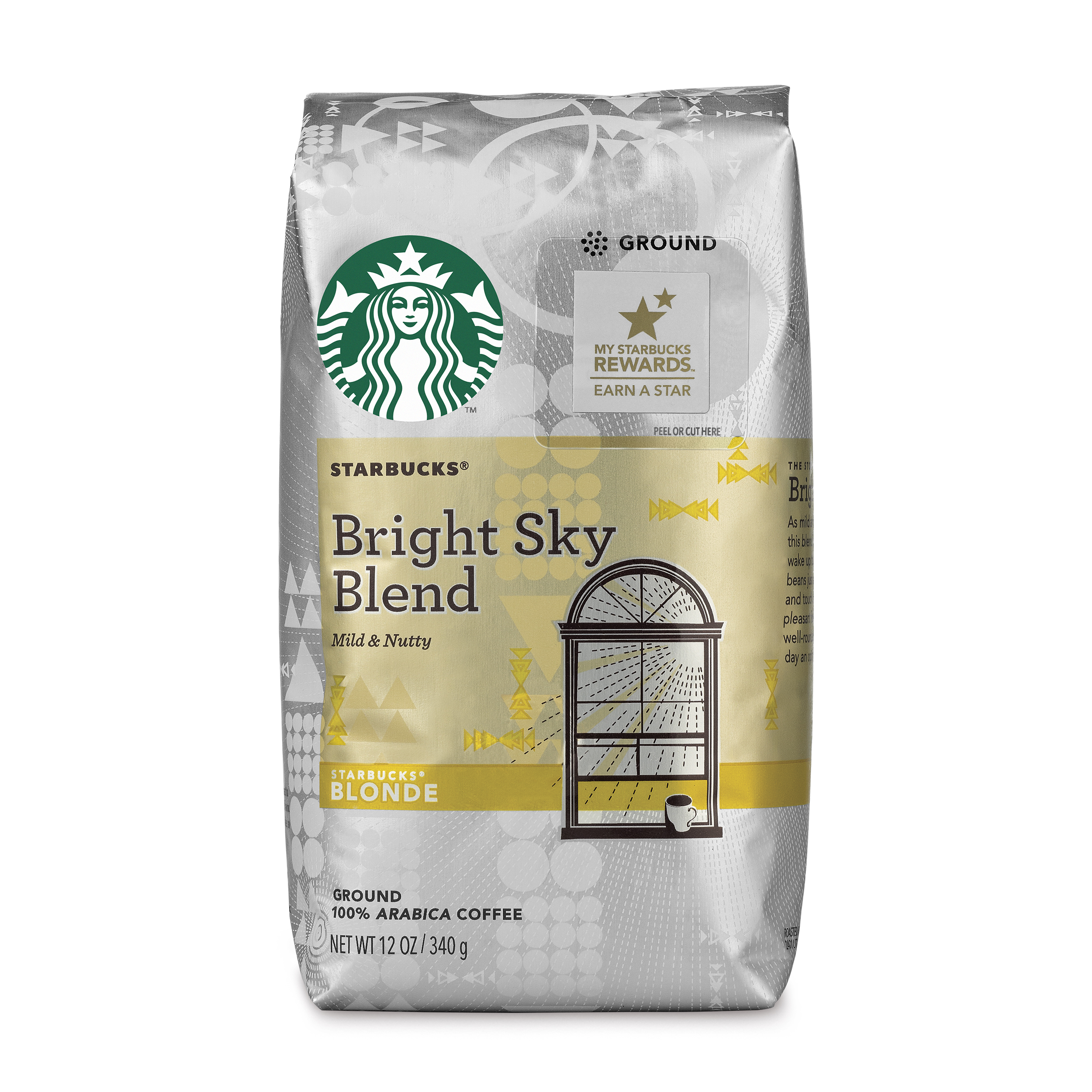 Starbucks Blonde Roast Ground Coffee — Bright Sky — 100% Arabica — 1 bag (12 oz.) - image 1 of 9