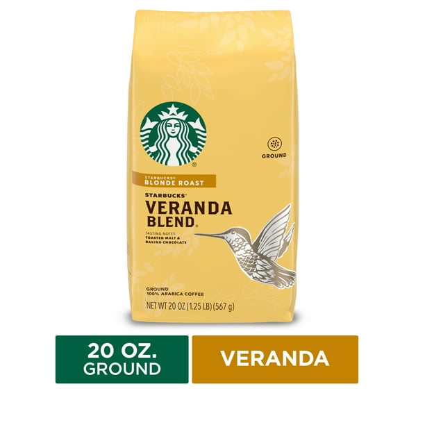 Starbucks Blonde Roast Ground Coffee — Veranda Blend — 100 Arabica — 1