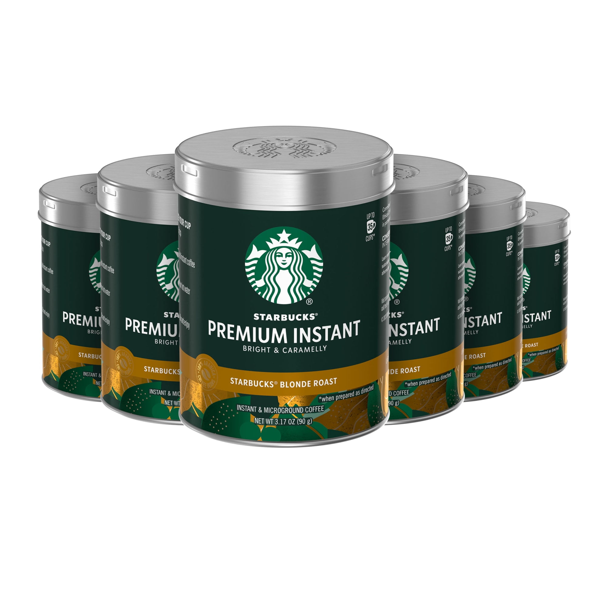 Walmart promo code:  Starbucks Premium Instant Coffee, Starbucks Blonde Roast, Arabica Beans, 3.17 oz, 6 Count