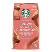 Starbucks Brown Sugar Cinnamon Flavored Ground Coffee, 100% Arabica, 11 oz