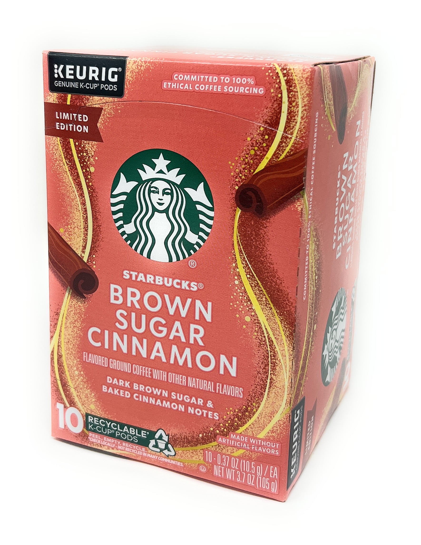 Starbucks Brown Sugar Cinnamon KCup Coffee Pods 10 count 1 box