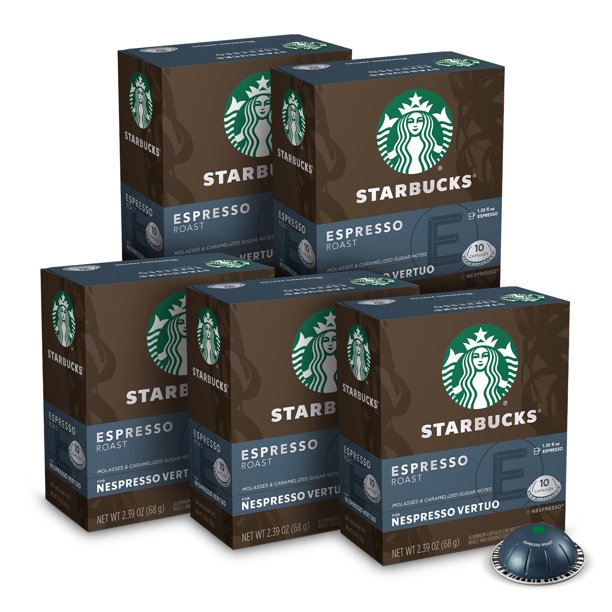 Starbucks By Nespresso Dark Roast Espresso (50Count Single Serve