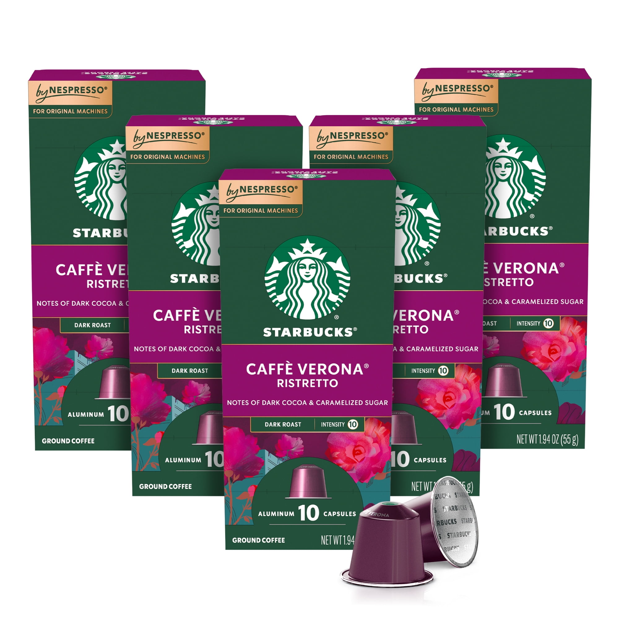 The Coupon deal of  Starbucks By Nespresso Original Line, Caffè Verona, Dark Roast Nespresso Pods, 10 Count, 5 Pack