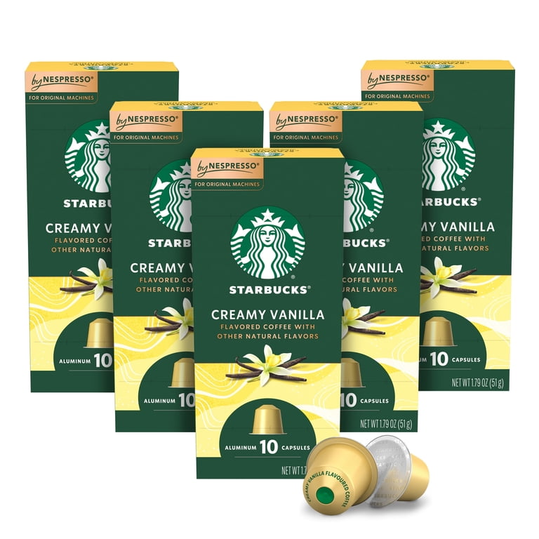 Starbucks Nespresso Creamy Vanilla Flavored Roast Pods, 10 ct, 5