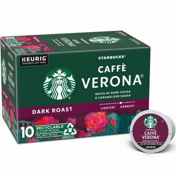 Starbucks Caff Verona Dark Roast K-Cup Coffee Pods