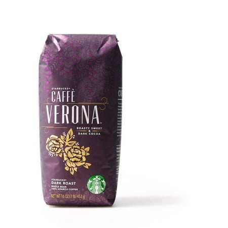 Starbucks Caffé Verona Dark Roast Whole Bean Coffee 16 oz - Pack of 3