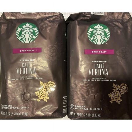 Starbucks Caffe Verona Bags Dark Roast Ground Coffee - Pack of 2