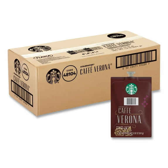 Starbucks Caffe Verona Coffee Freshpack, Caffe Verona, 0.32 oz Pouch, 76/Carton | Bundle of 2 Cartons