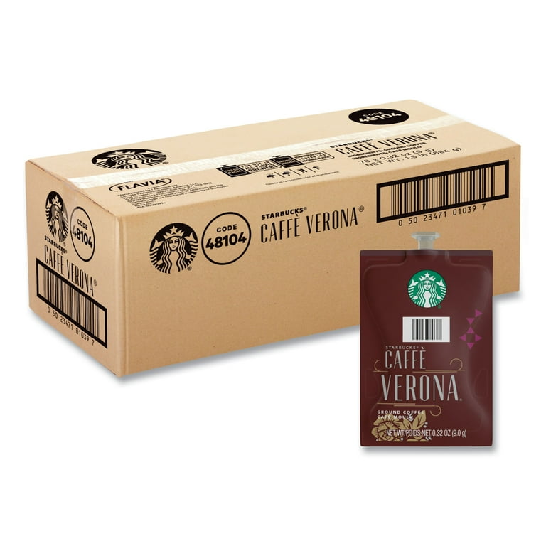 Starbucks Caffe Verona Coffee Freshpack, Caffe Verona, 0.32 oz Pouch, 76/Carton Starbucks Caffe Verona Coffee Freshpack, Caffe Verona, 0.32 oz Pouch, 76/Carton