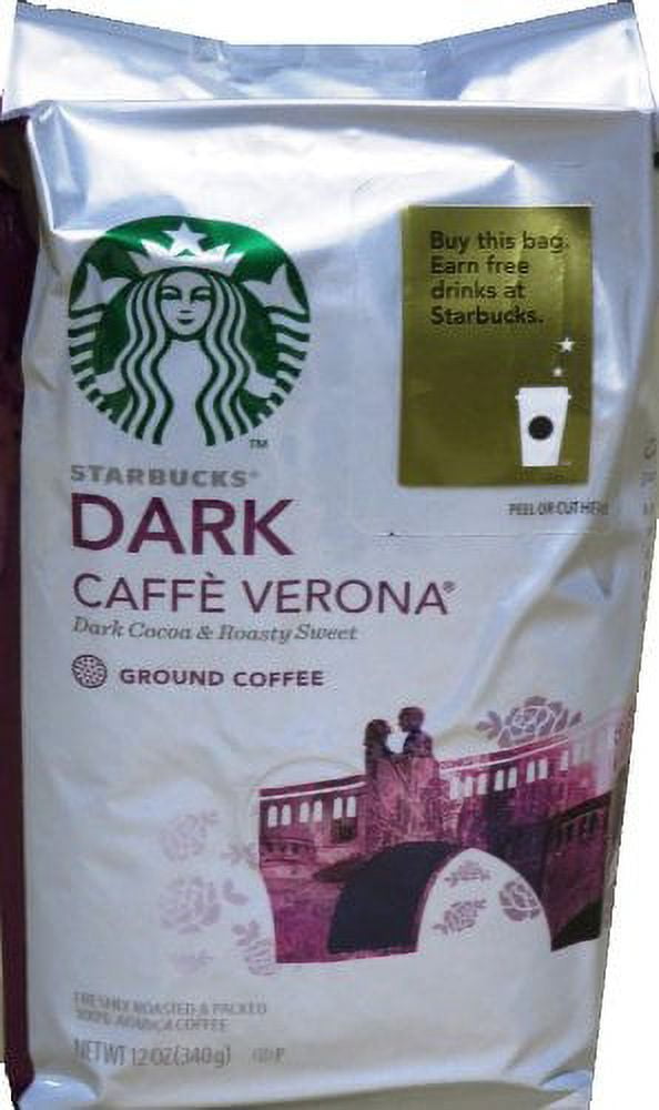 Starbucks Caffe Verona Ground Coffee Dark (Pack of 4)