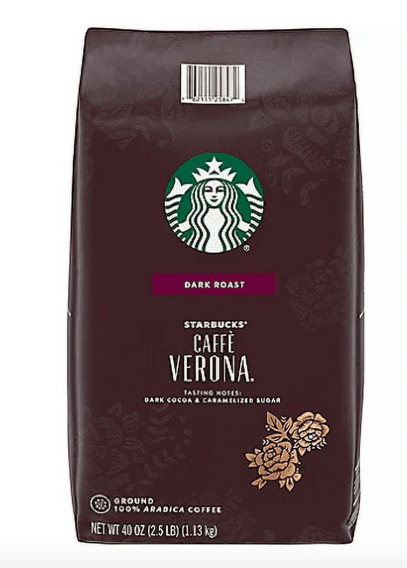 Starbucks Caffe Verona Ground Coffee, Dark Roast (40 oz.)