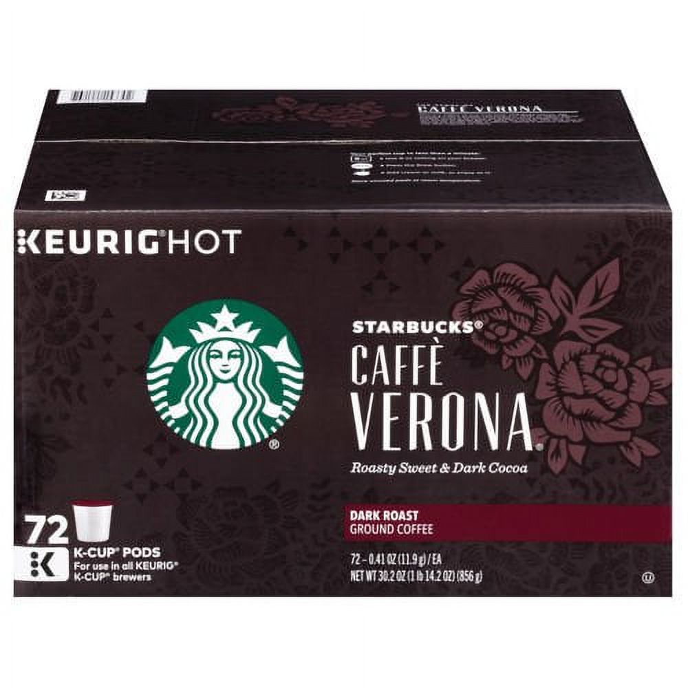 Starbucks Caffe Verona KCups, 72 Count