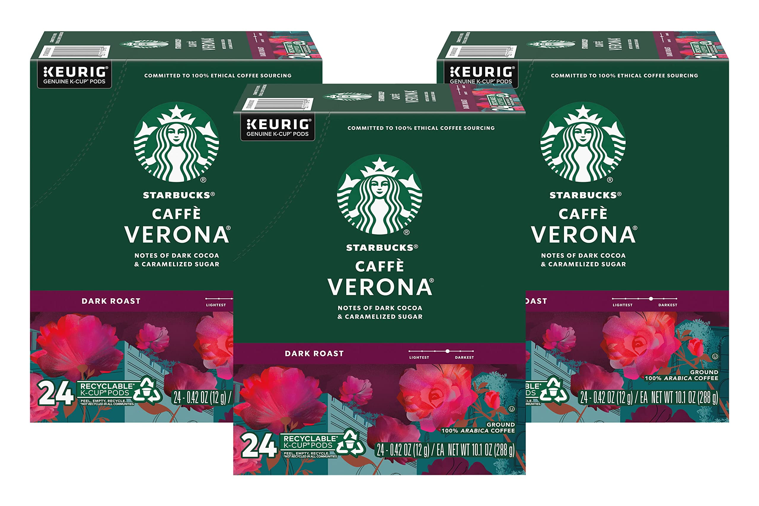 Starbucks Caffe Verona Keurig KCups, 72 Count