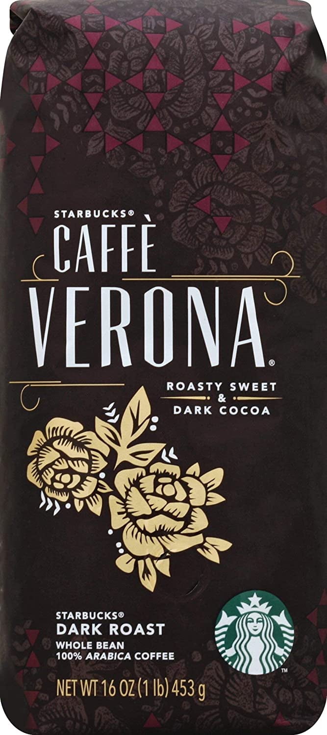Starbucks Dark Roast Whole Bean Coffee — Caffè Verona — 100% Arabica — 1  bag (20 oz.)