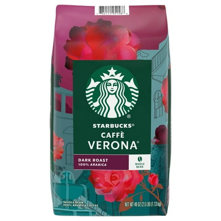 Starbucks - Nestle Coffee Partners Caffe Verona Dark Roast GD - 435mm Fresco Project Revive NET WT 40 OZ (2.5 LB)(1.13 kg) English