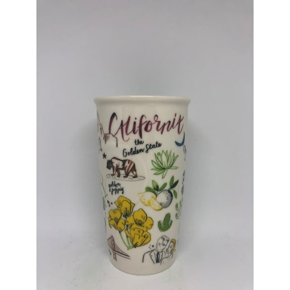 Starbucks California Ceramic Double Wall Tumbler New