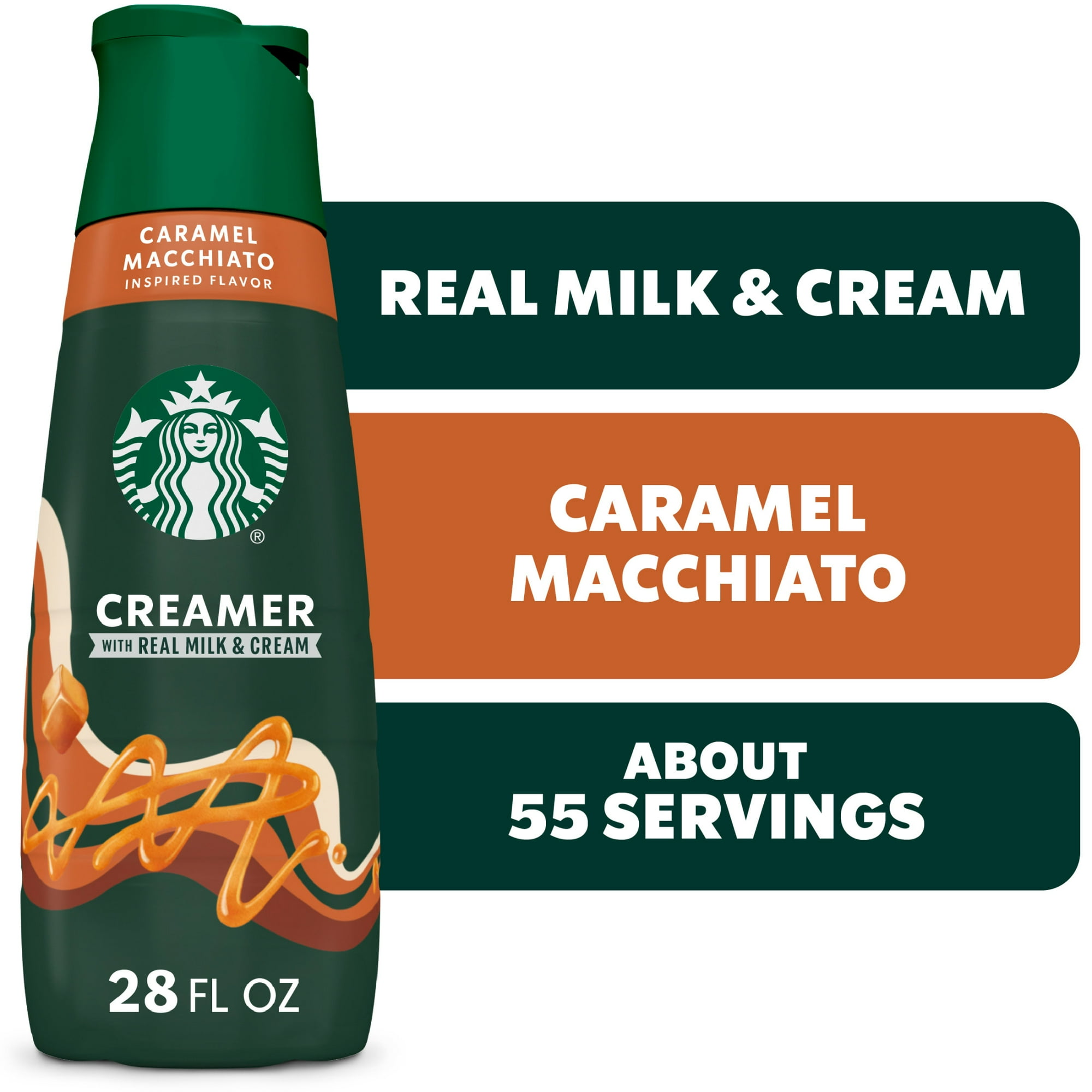 Starbucks Caramel Flavored Coffee Creamer, Inspired by Caramel Macchiato 28 fl oz