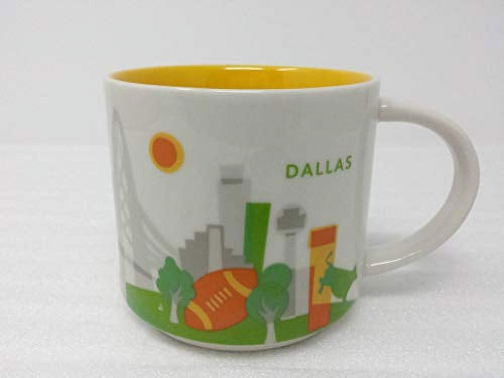  Starbucks Dallas You Are Here Collection Ceramic Coffee Mug  Demitasse Ornament 2 oz : Home & Kitchen