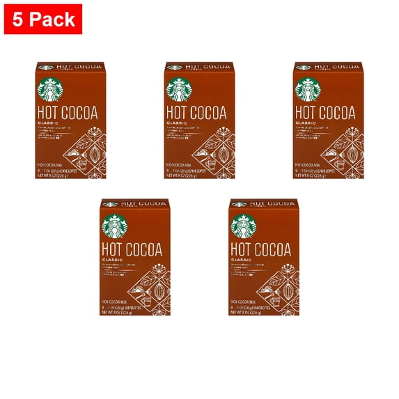 Starbucks Classic Cocoa Mix 8 ct / 1 oz - 5 Pack