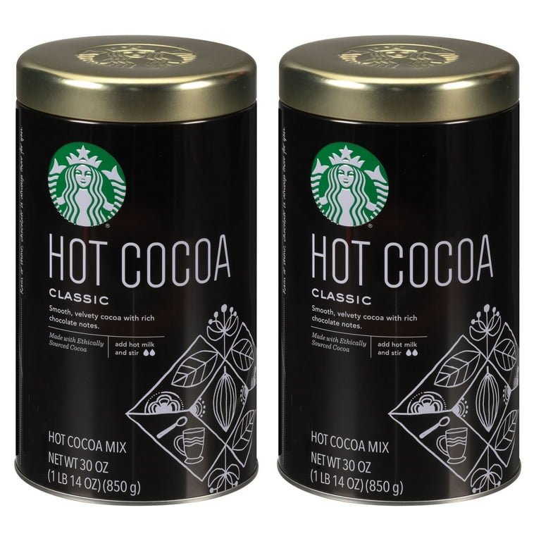 Starbucks Classic Hot Cocoa, 30 Ounce (2 Pack) - Walmart.com