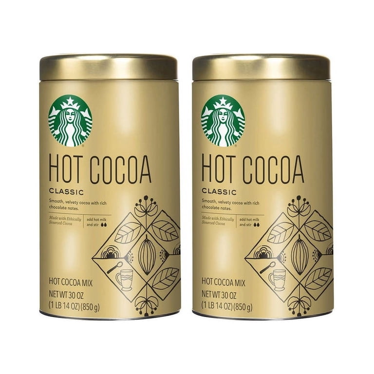 Starbucks Classic Hot Cocoa, Rich Velvety Cocoa with Real Dark