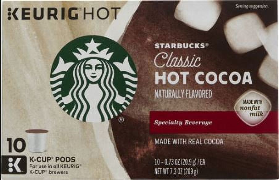 Starbucks Classic Hot Cocoa KCup Pods 10 KCups