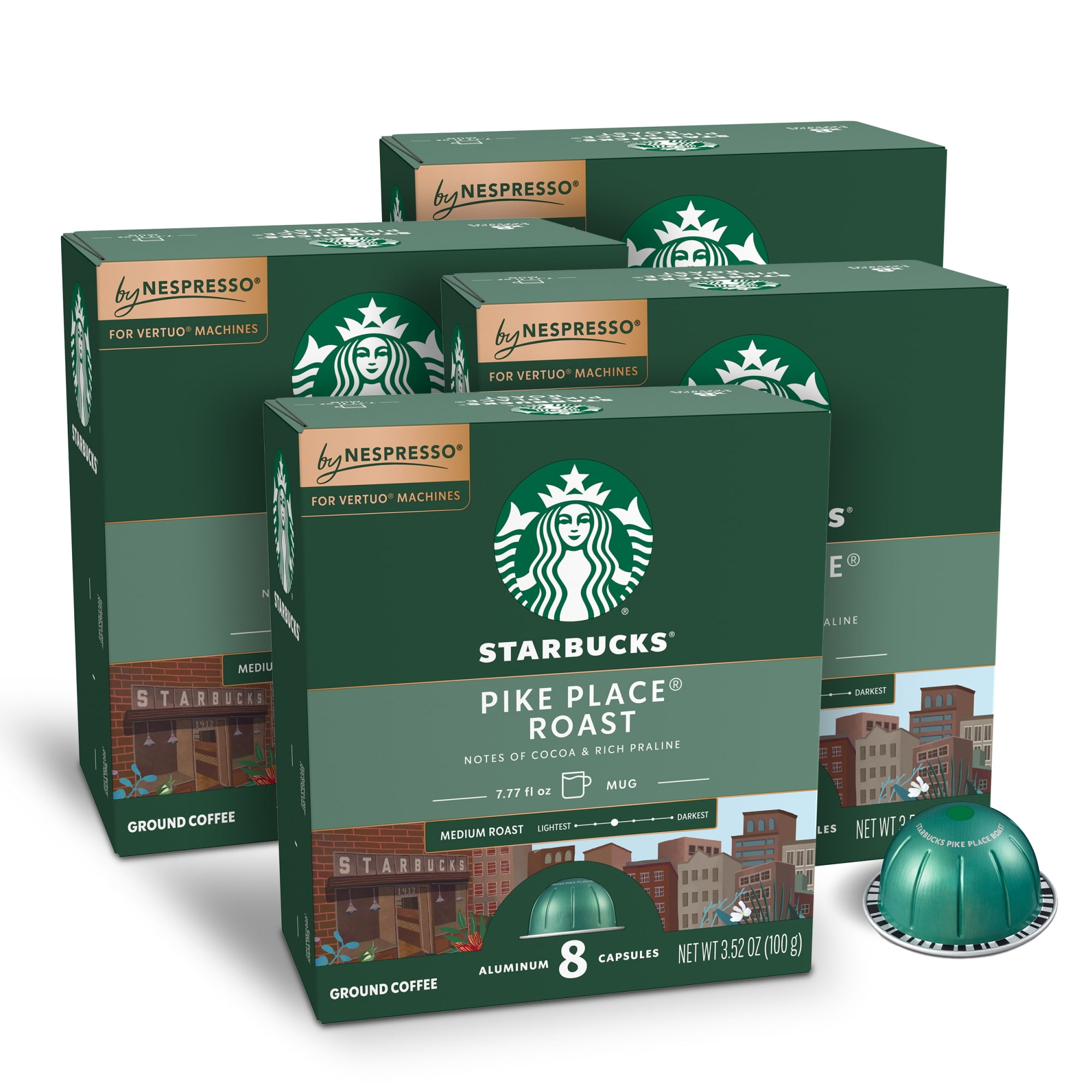 Starbucks by Nespresso Vertuo, Pike Place Roast, Medium Roast