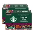 thumbnail image 1 of Starbucks Coffee K-Cup Pods, Italian Roast Coffee, Dark Roast, 100% Ground Arabica Coffee, Keurig Genuine K-Cup Pods, 10 CT K-Cups Per Box (Pack of 2 Boxes), 1 of 3