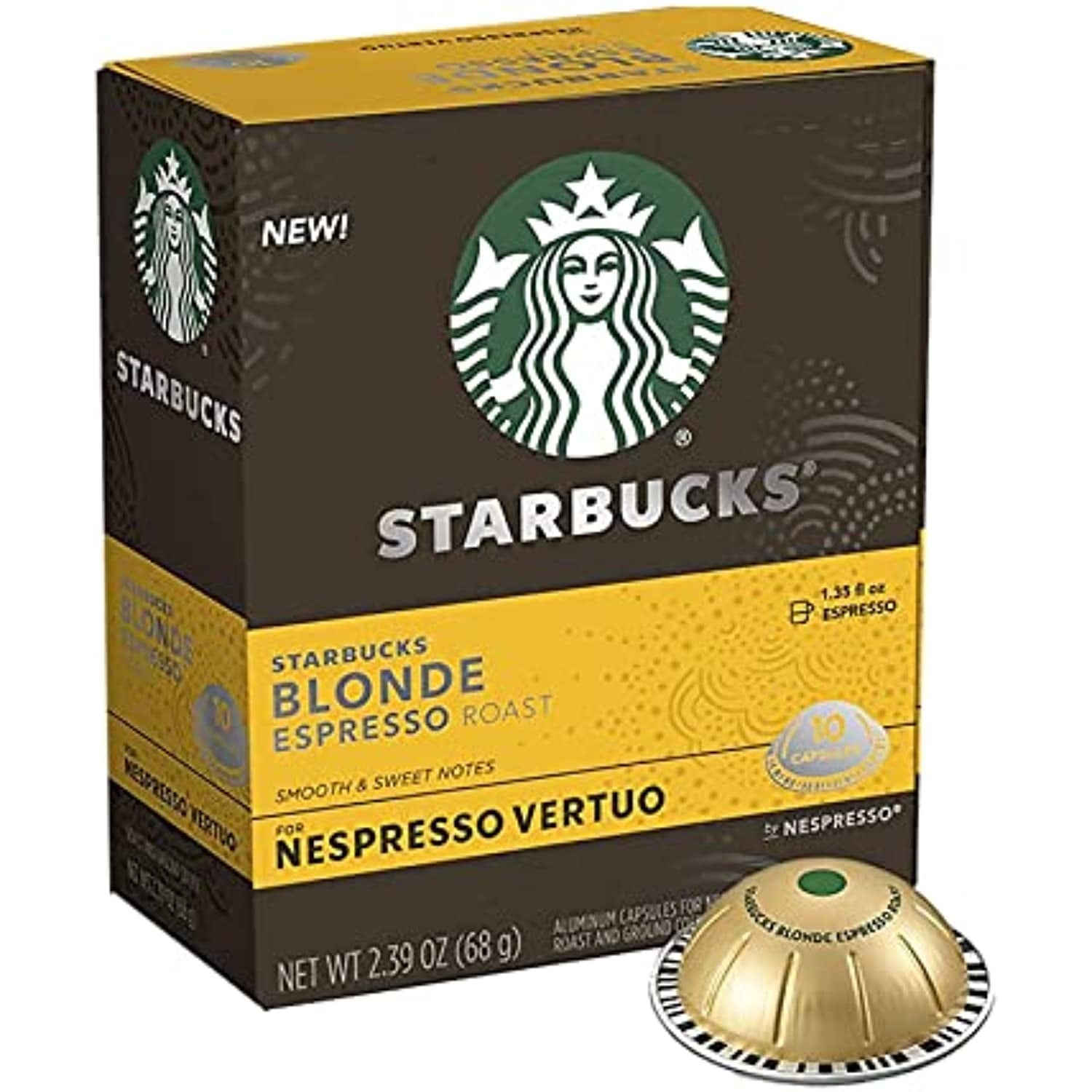 Starbucks Coffee Nespresso Capsules, Blonde Espresso Roast, Starbucks By Nespresso Capsules For