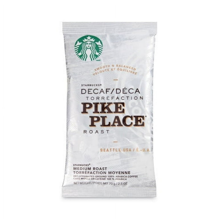Coffee, Pike Place Decaf, 2 1/2 oz Packet, 18/Box Coffee, Pike Place Decaf, 2 1/2 oz Packet, 18/Box