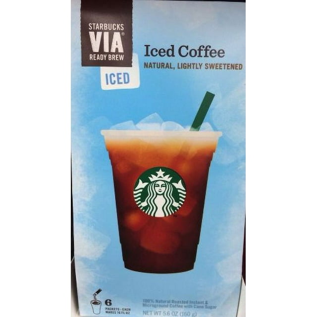 Starbucks Coffee Via Instant Coffee, Iced,6 PacketsEach