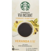 Starbucks Coffee Via Ready Brew, Instant Coffee, Veranda Flavor, 1 Box Of 8 Individual Servings