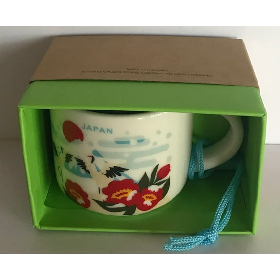 Starbucks Coffee You Are Here Japan Winter 2018 Ceramic Mug Ornament New with Box
