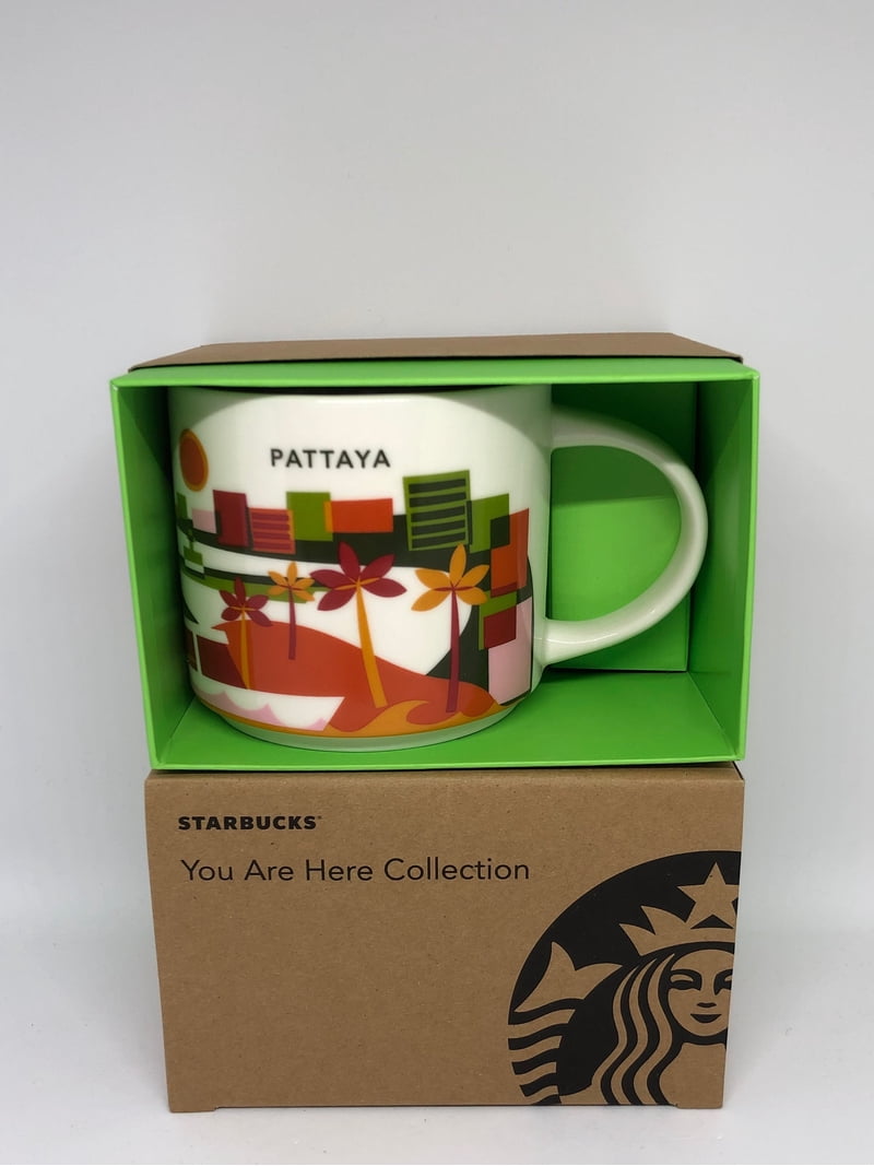 Starbucks Coffee You Are Here Thailand Pattaya Ceramic Coffee Mug