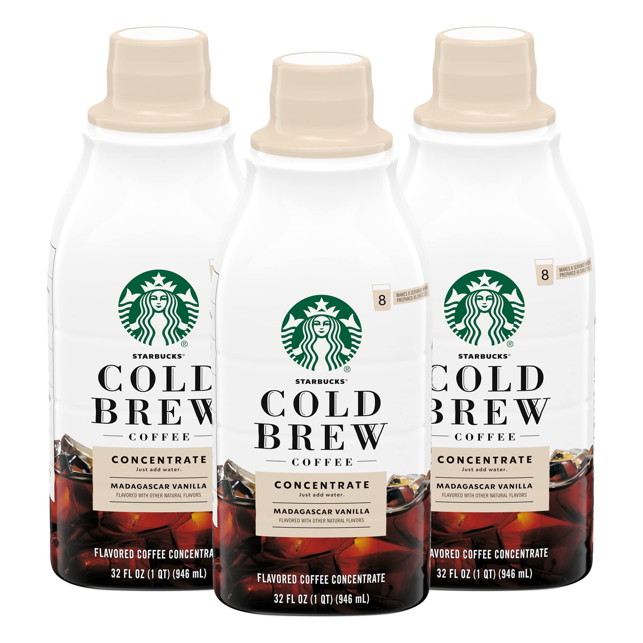 Starbucks Cold Brew Coffee Concentrate (Madagascar Vanilla) 32.0 Fl Oz
