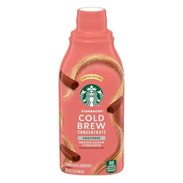 Starbucks Cold Brew Coffee Concentrate, Sweetened Brown Sugar Cinnamon, 32 fl oz